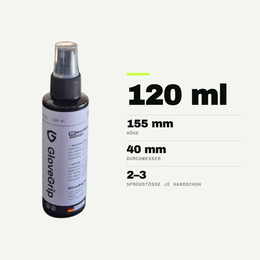 GloveGrip Griffspray, 120 ml, 155 mm hoch und 40 mm im Durchmesser